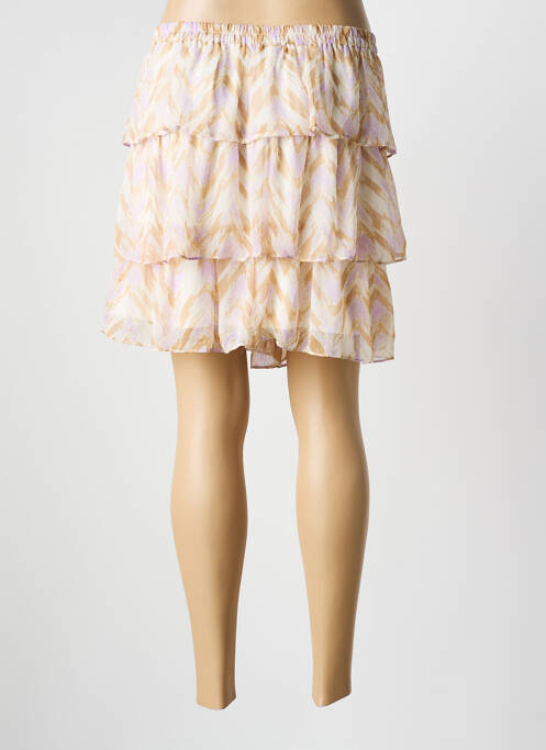Jupe courte doublure beige VERO MODA femme