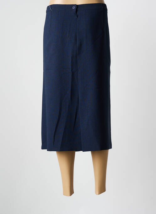 Jupe mi-longue bleu GEVANA femme