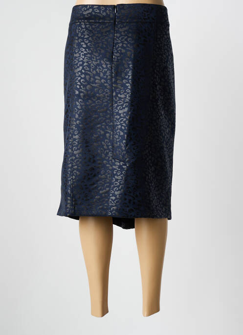 Jupe mi-longue bleu GEVANA femme