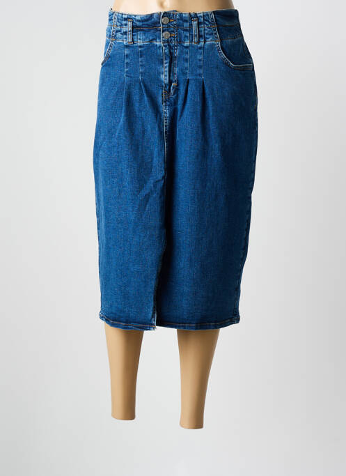 Jupe mi-longue bleu VERO MODA pour femme