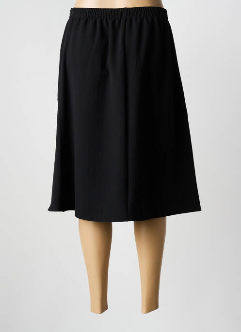 Jupe mi-longue noir GRIFFON femme