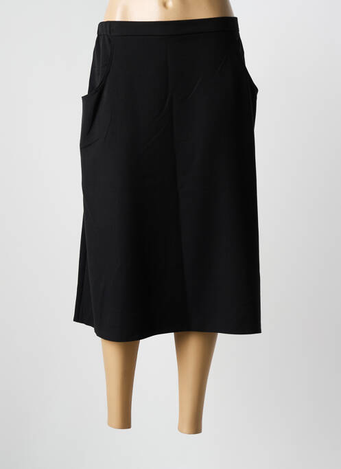 Jupe mi-longue noir PLURIELLES pour femme