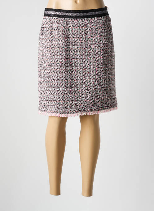 Jupe mi-longue rose COMMA, pour femme