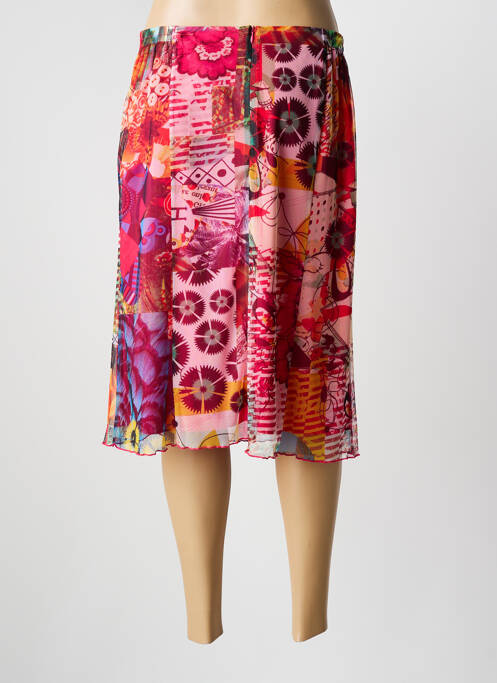 Jupe mi-longue rouge FRANCE RIVOIRE femme