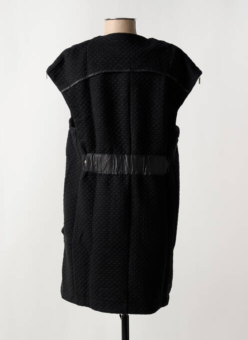 Robe courte sans manche sans manche noir ARELINE femme