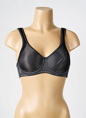 Soutien-gorge effet matière satinée haut soutien-gorge emboitant noir ANITA femme