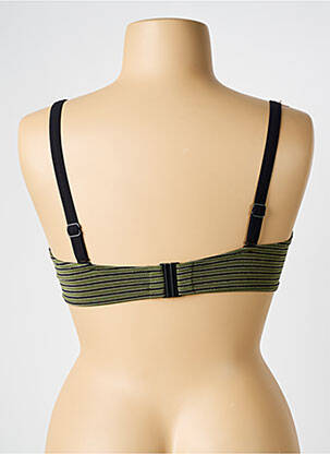 Haut de maillot de bain stretch haut soutien-gorge balconnet vert ROSA FAIA femme