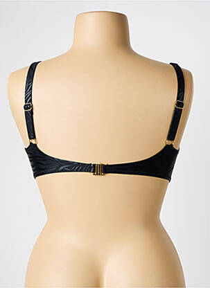 Haut de maillot de bain stretch haut soutien-gorge moulé noir DEIDAD femme