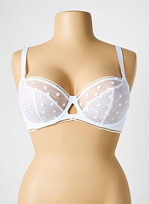 Soutien-gorge légère et transparente haut soutien-gorge emboitant blanc CURVY KATE femme