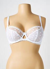 Soutien-gorge légère et transparente haut soutien-gorge emboitant blanc CURVY KATE femme