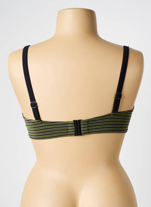 Haut de maillot de bain stretch haut soutien-gorge balconnet vert ROSA FAIA femme