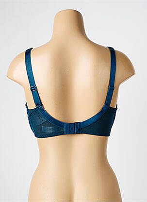 Soutien-gorge effet matière satinée haut soutien-gorge emboitant bleu LOUISA BRACQ femme