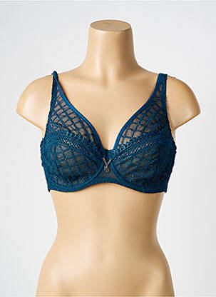 Soutien-gorge légère et transparente haut soutien-gorge emboitant bleu LOUISA BRACQ femme