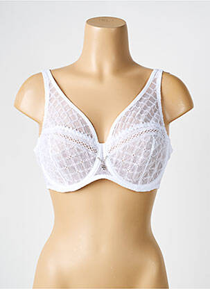 Soutien-gorge légère et transparente haut soutien-gorge emboitant blanc LOUISA BRACQ femme
