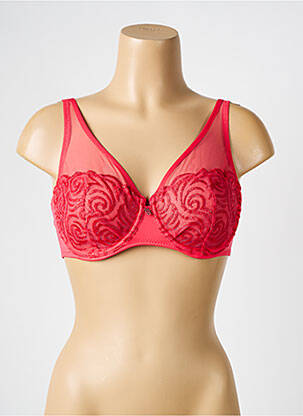 Soutien-gorge légère et transparente haut soutien-gorge emboitant rouge LOUISA BRACQ femme