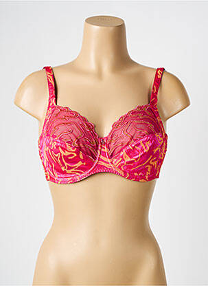 Soutien-gorge effet matière satinée haut soutien-gorge emboitant rose LOUISA BRACQ femme