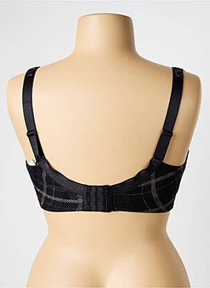 Soutien-gorge effet matière satinée haut soutien-gorge emboitant noir LOUISA BRACQ femme