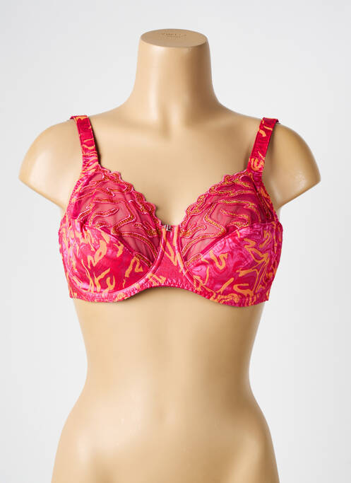Soutien-gorge légère et transparente haut soutien-gorge emboitant rose LOUISA BRACQ femme