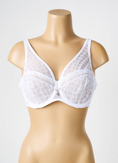 Soutien-gorge légère et transparente haut soutien-gorge emboitant blanc LOUISA BRACQ femme