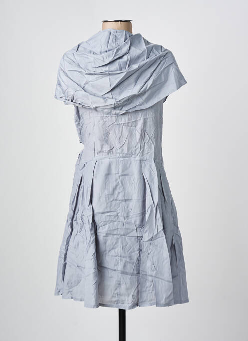 Robe mi-longue bleu ARELINE femme