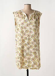 Robe courte manches courtes manches courtes beige ARELINE femme