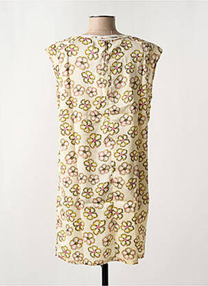 Robe courte manches courtes manches courtes beige ARELINE femme