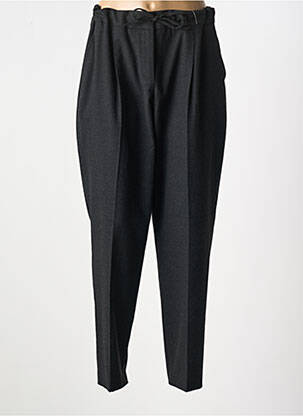 Pantalon large fermeture zippée sous rabat avec crochet taille normale noir GERRY WEBER femme