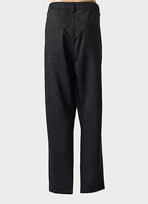 Pantalon droit stretch taille normale noir GEVANA femme