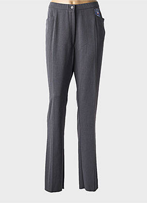 Pantalon droit stretch taille normale gris GEVANA femme