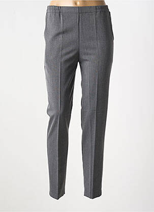 Pantalon slim taille élastique taille normale gris GEVANA femme