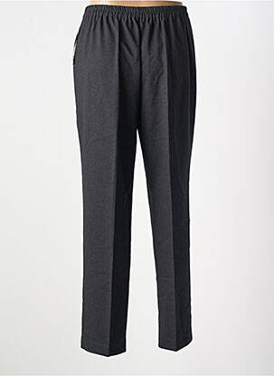 Pantalon droit tissage popeline taille normale gris GEVANA femme