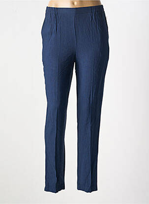 Pantalon slim taille élastique taille normale bleu GEVANA femme