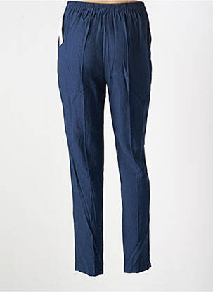Pantalon slim taille élastique taille normale bleu GEVANA femme