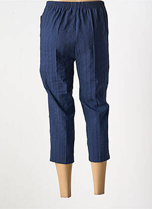 Pantacourt coupe droite taille normale bleu GEVANA femme