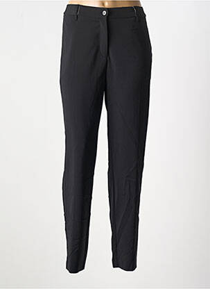 Pantalon droit stretch taille normale noir ANNA MONTANA femme
