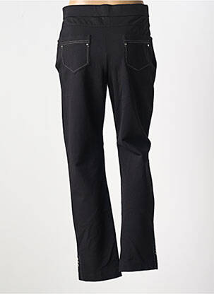 Pantalon droit stretch taille normale noir CHRISTINE LAURE femme