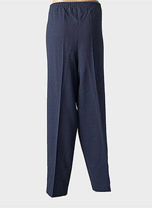 Pantalon droit tissage crêpe taille normale bleu FRANCOISE F femme