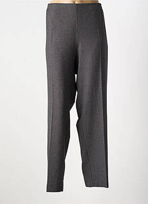 Pantalon droit tissage popeline taille normale gris FRANCOISE F femme