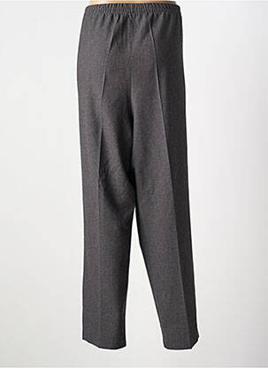 Pantalon droit tissage popeline taille normale gris FRANCOISE F femme