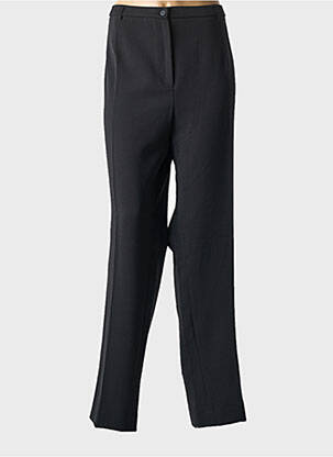 Pantalon droit stretch taille normale noir FRANCE RIVOIRE femme