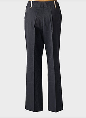 Pantalon droit tissage popeline taille normale noir PAUSE CAFE femme