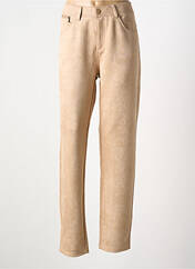Pantalon droit beige GEVANA pour femme seconde vue