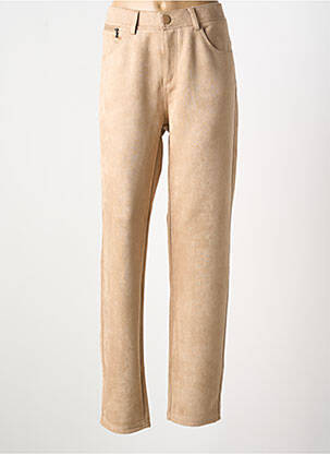 Pantalon droit beige GEVANA pour femme