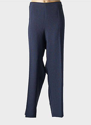 Pantalon droit bleu FRANCOISE F pour femme