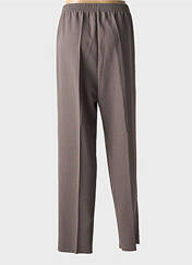 Pantalon droit marron GEVANA pour femme seconde vue