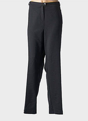 Pantalon droit noir FRANCOISE F pour femme