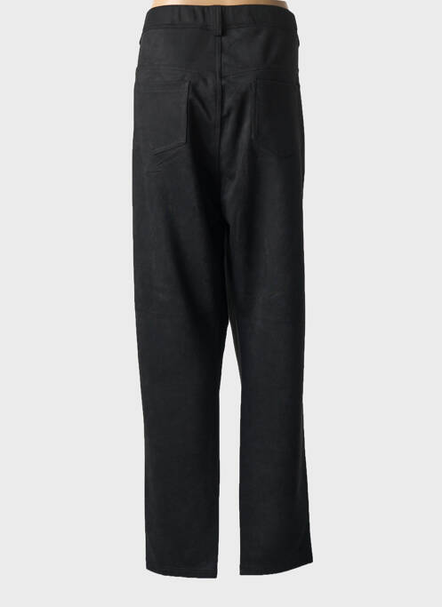 Pantalon droit stretch taille normale noir GEVANA femme