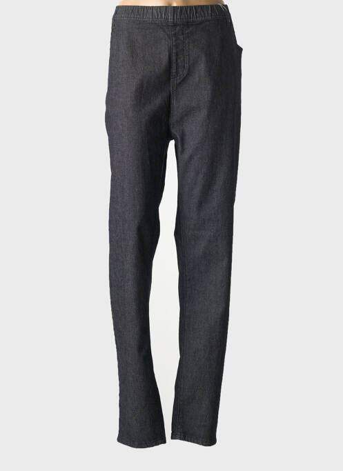 Pantalon droit stretch taille normale noir GEVANA femme