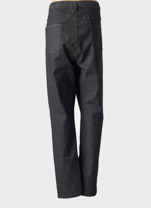Pantalon droit stretch taille normale noir GEVANA femme