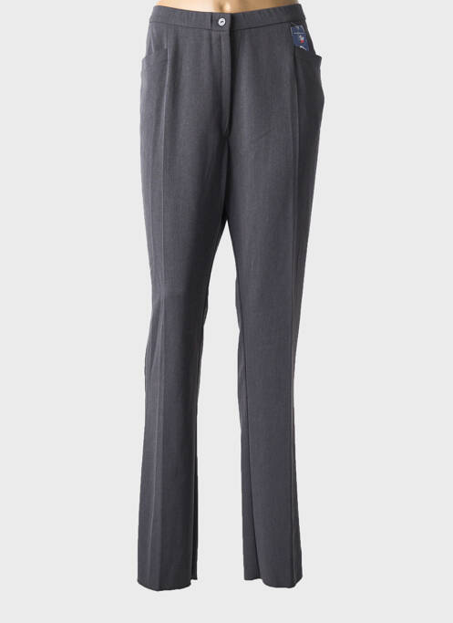 Pantalon droit stretch taille normale gris GEVANA femme